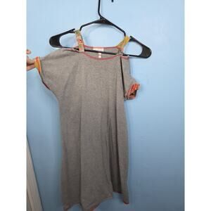 Matilda Jane 435 Heart of Gold Dress Size 12 Girls Gray yellow flowers